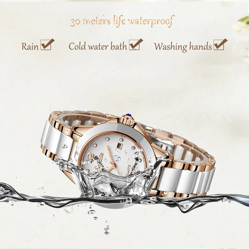 2023 Fashion Ladies Wrist Watches Dress Watch Women Luxury Watches Stainless Steel Silver Elegant Clock Women Wristwatch Female