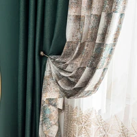 new curtains for living dining room bedroom custom jacquard stitching modern minimalist luxury green window curtain room decor