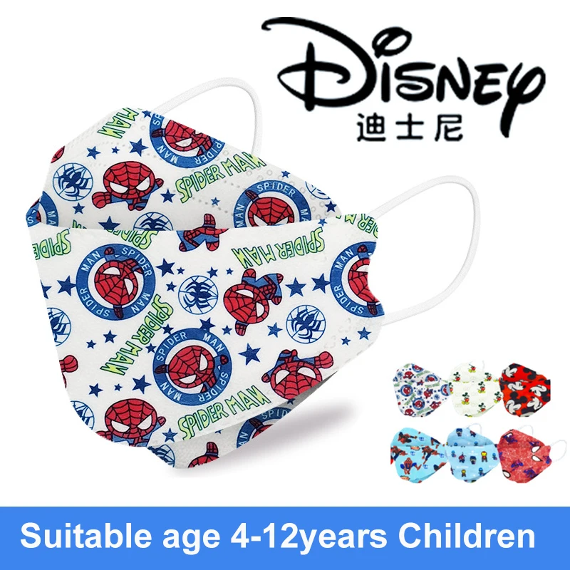 

Disney Mickey KN95 Print Child Mask Face Mask 4ply Filter Anti-Dust Breathable Reusable Mouth masque 4-12 Years FFP2 Mascarillas