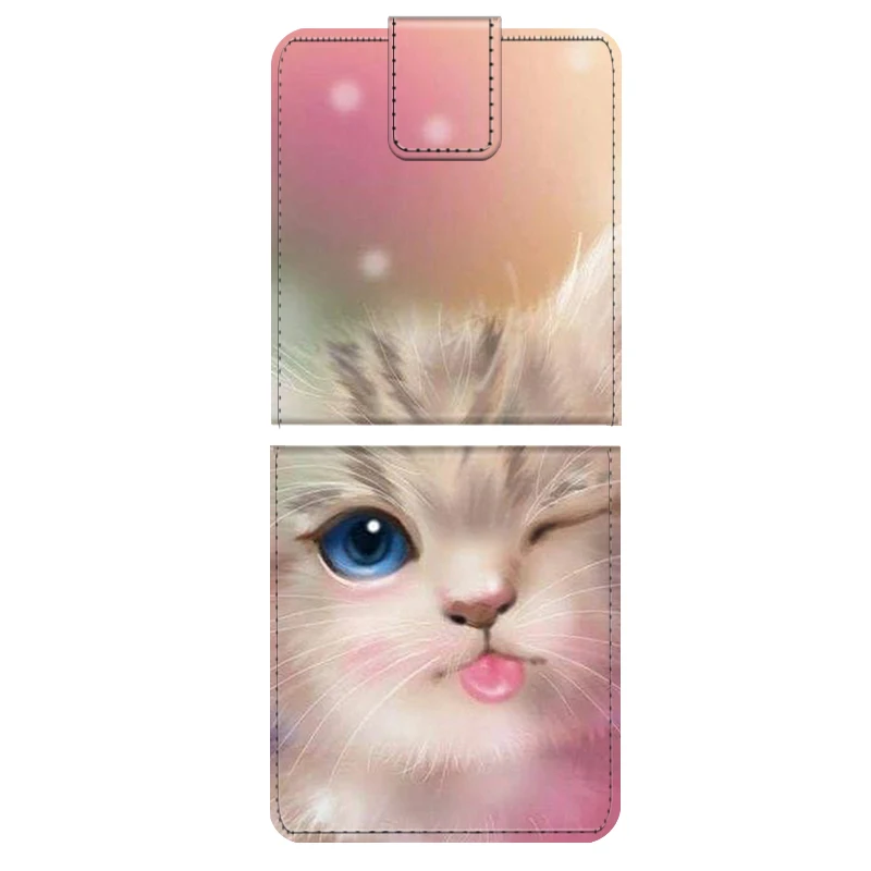 Модный кожаный флип-чехол для Samsung ZFlip 5 6 5G сумка-держатель карт-кошелька Galaxy Z Flip6