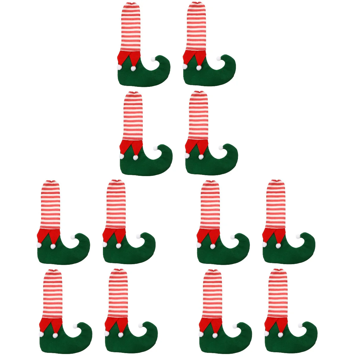 

Chair Leg Christmas Cover Elf Furniture Caps Socks Feet Shoes Booties Table Covers Holiday Sleeves Desk Set Decoration Slipper