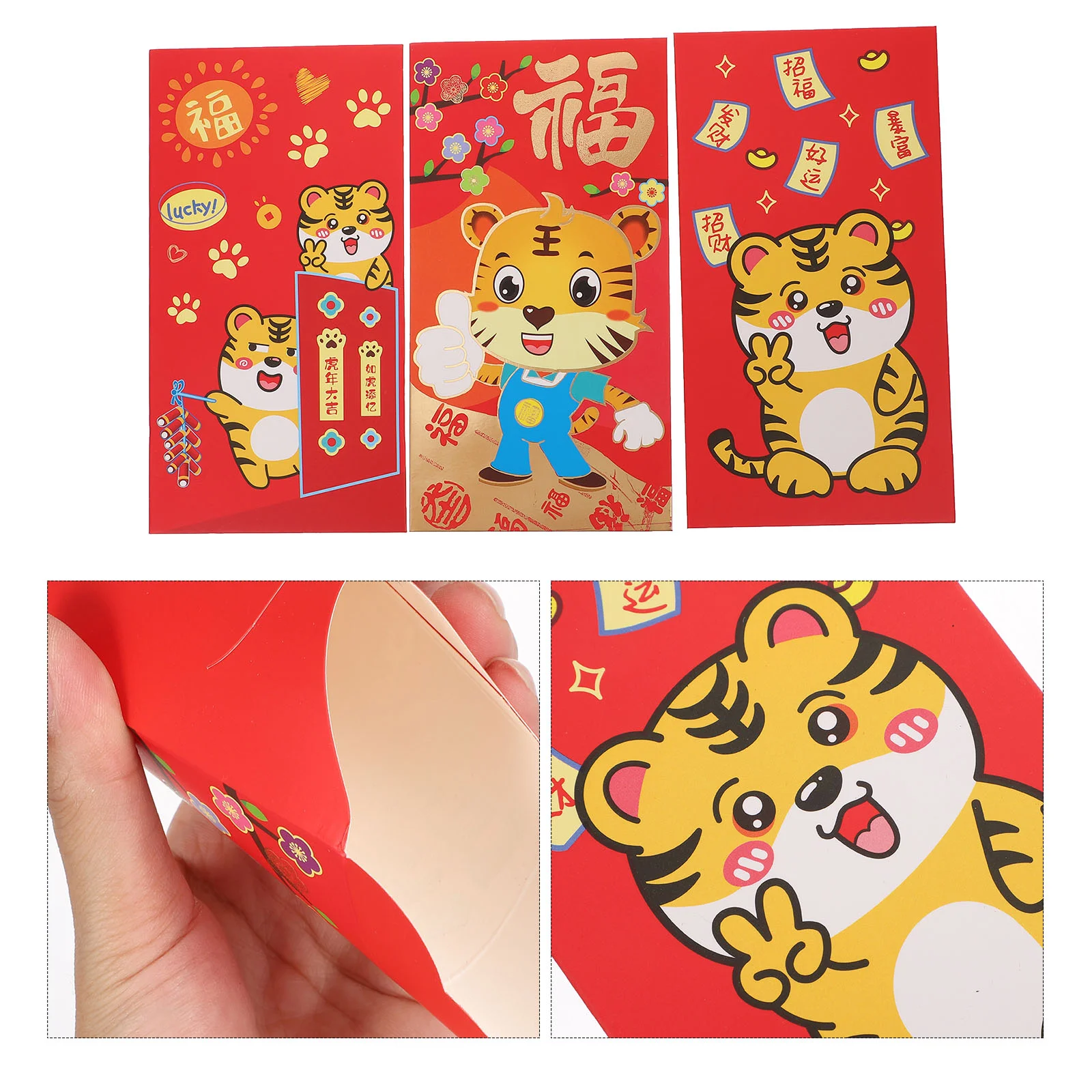 

Red Envelopes Envelope Chinese Money Spring Festival Year New Packets Wedding Lucky Hong Packet Asian Lunar Bao Hongbao Cash