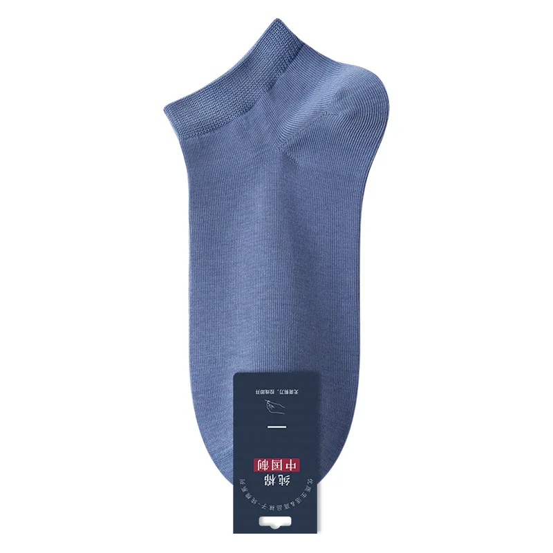 Socks Male  Antibacterial Absorbent Cotton Short Cylindrical Thin Cotton Socks Black Men Boat Socks In Spring And Summer Seasons