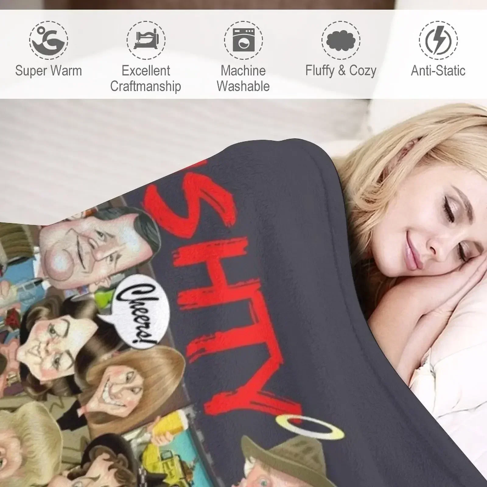 Коллективное одеяло Down the Nags Head Очень большие одеяла для диванов