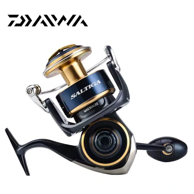 Фото 100% оригинальная катушка для троллинга Daiwa Saltiga Peche-Accessoir для пресноводной рыбалки на реке и озере, катушки для морской рыбалки 12BB + 1 №3