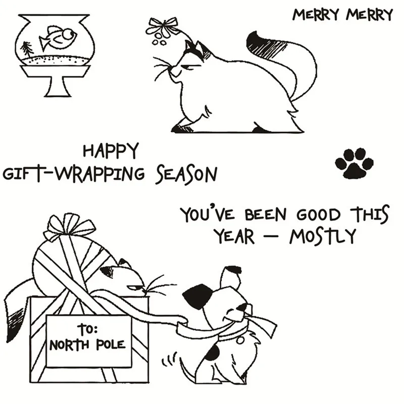 

Мини-каталог последнего сезона 2022, вырубные штампы, прозрачный штамп, скрапбукинг, кошка, собака, карта с рамкой