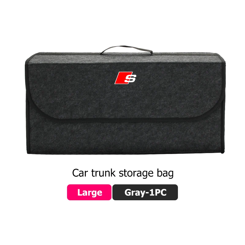 

Складной органайзер для багажника автомобиля, сумка для хранения, ящик для уборки для Audi RS S Line Quattro A3 8P TT 8V A4 B8 RS3 RS4 S5 S6 S7