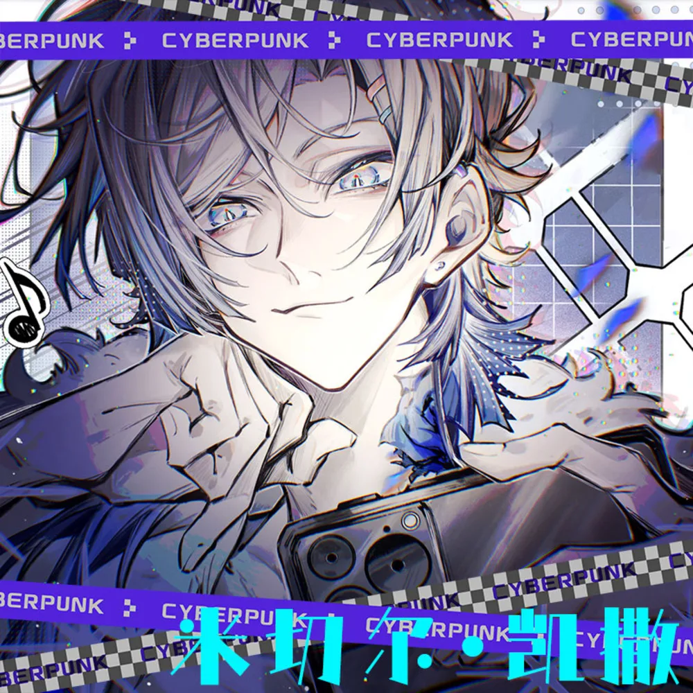 Синий замок Мишель Цезарь Cos аниме брошь мультфильм воротник значок квадратные