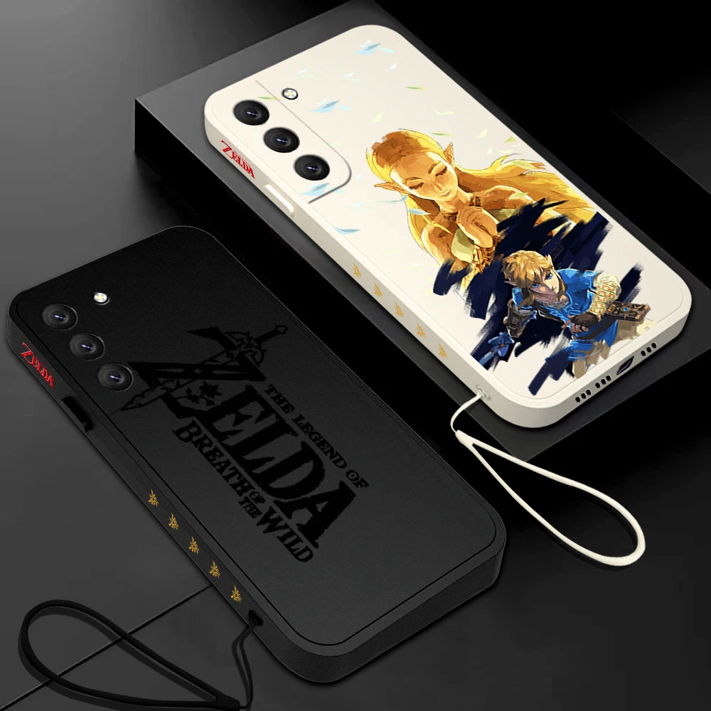 

Game The Legend of Zeldas Phone Case For Samsung Galaxy S23 S22 S21 S20 Ultra FE S10 4G S9 Note 20 10 9 Plus With Lanyard Cover