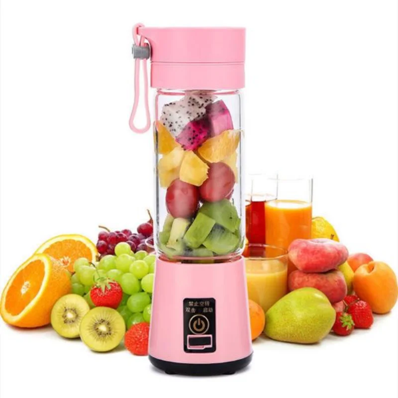 

380ml Portable Blender USB Mixer Mini Electric Juicer Machine Blender Food Processor Handheld Juice Cup Food Supplement for Baby