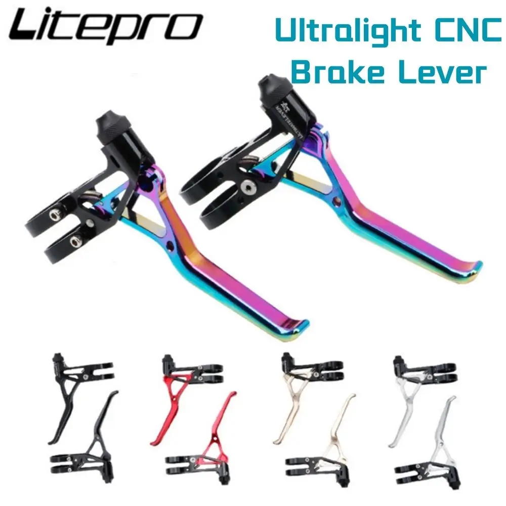 

Litepro BMX Bicycle Ultralight CNC 64g Brake Lever Folding Bike For Brompton 14/16/20 Inch V Brake Levers Handle Parts