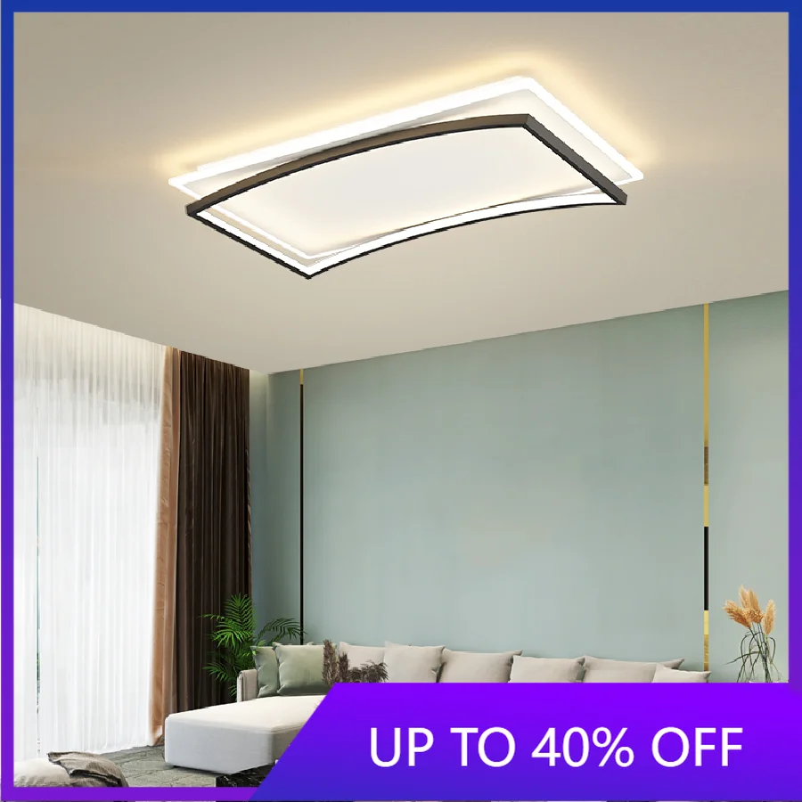 

New Modern led Ceiling Chandeliers for living room bedroom study Room Indoor Ceiling Chandeliers Gold or Black Painted AC90-260V