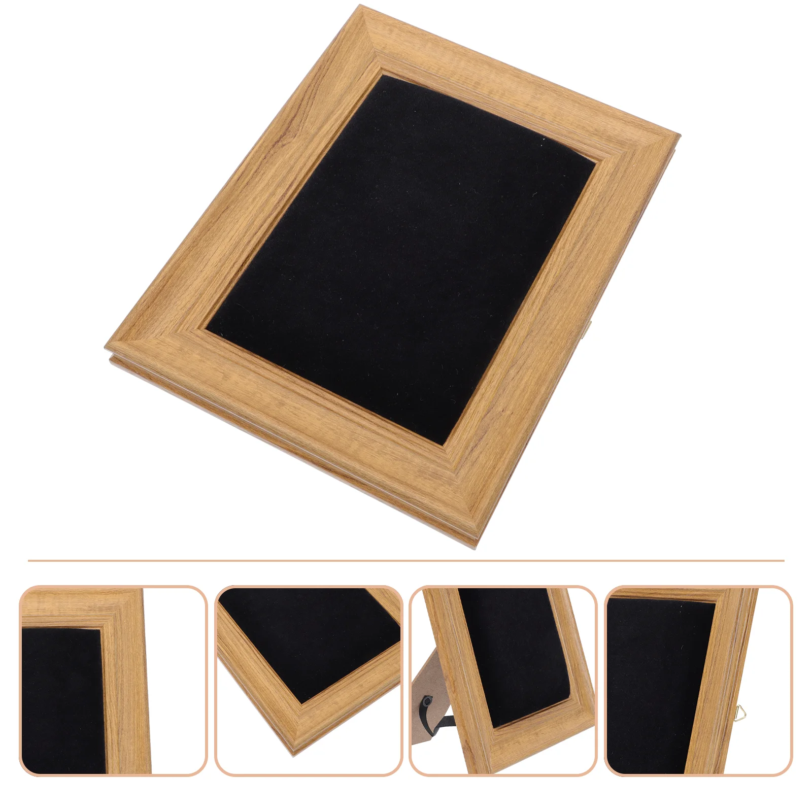 

Jewelry Rack Desktop Organizer Shelf Earrings Necklace Stand Showcase Holder Photo Frame Display Prop Cotton Storage Displays