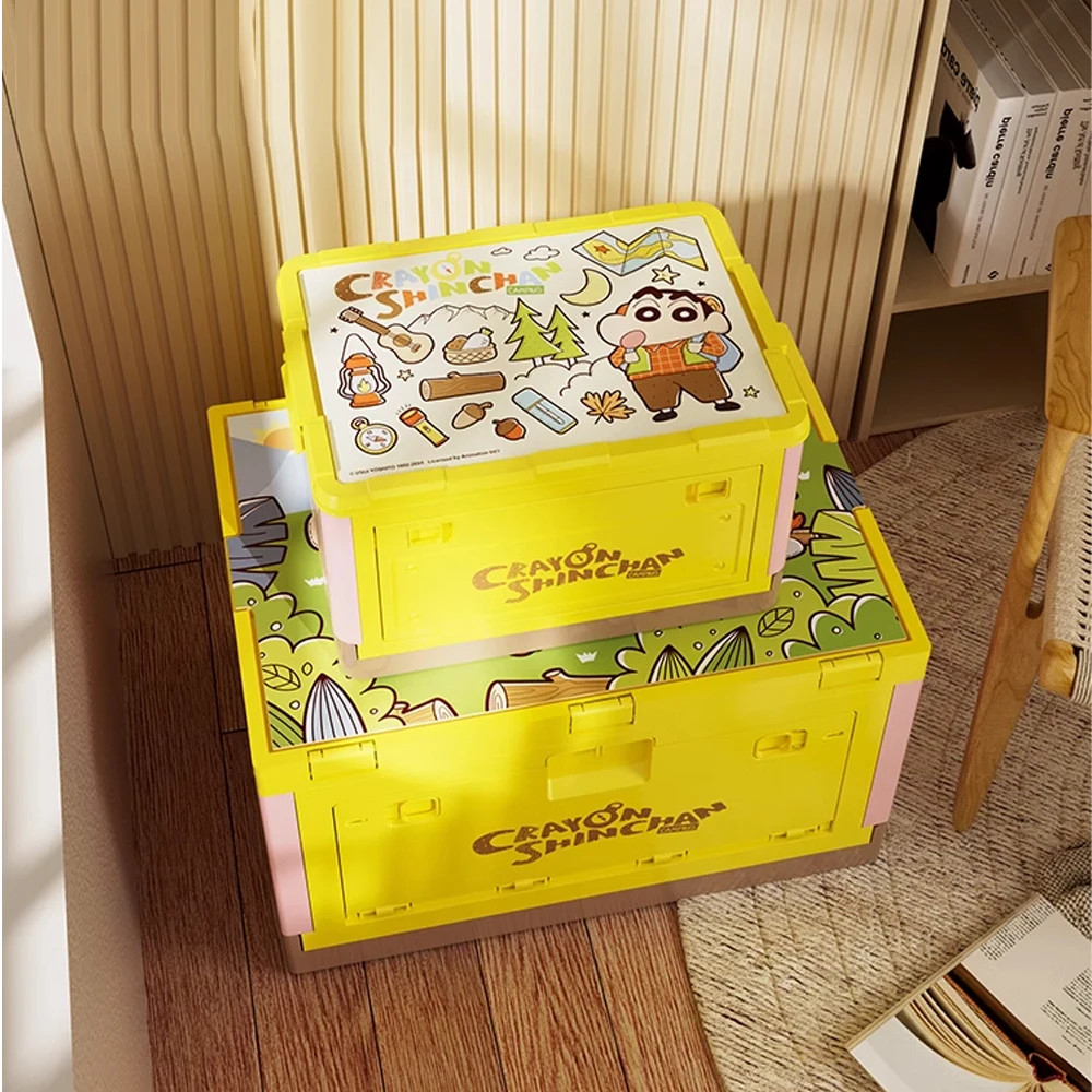 Kawaii Crayon Shinchan складной ящик для хранения аниме мультфильм Кемпинг Пикник 50 л