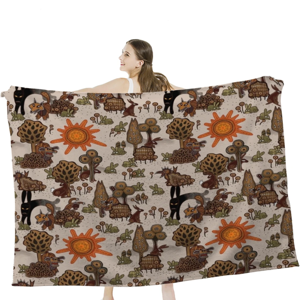 

В начале мира одеяло мягкое бархатное одеяло постельное белье для кемпинга одеяло для холодного кинотеатра или путешествий