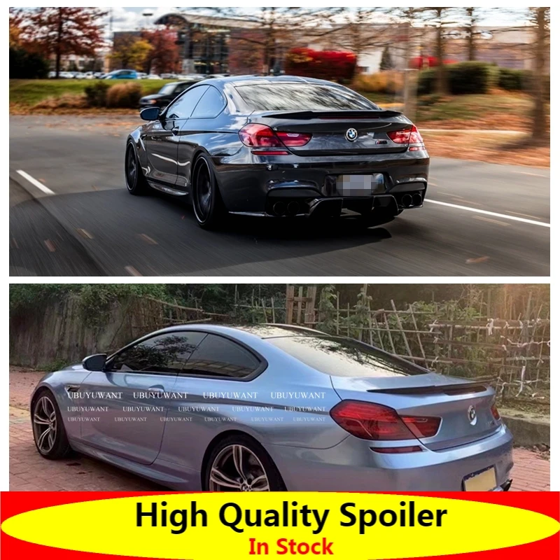 

F06 M6 Style Carbon Fiber Trunk Spoiler For BMW 6 Series F06 Gran Coupe 4-door Rear Ducktail Duck Tail Lip Wings 2012+ 640i 650i