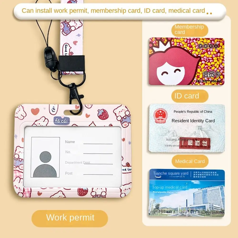 

Shark Credit ID Card Cover Dinosaur Rabbit Korean Card Case Card Access Control Card Storage Cover Cartoon Card Holders