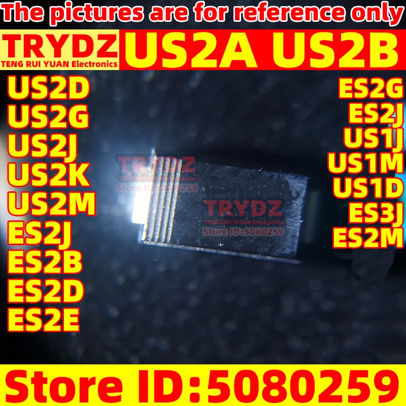 200-20 шт. Новый US2A US2B US2D US2G US2J US2K US2M ES2J ES2B ES2D ES2E ES2G US1J US1M US1D ES3J ES2M SMA