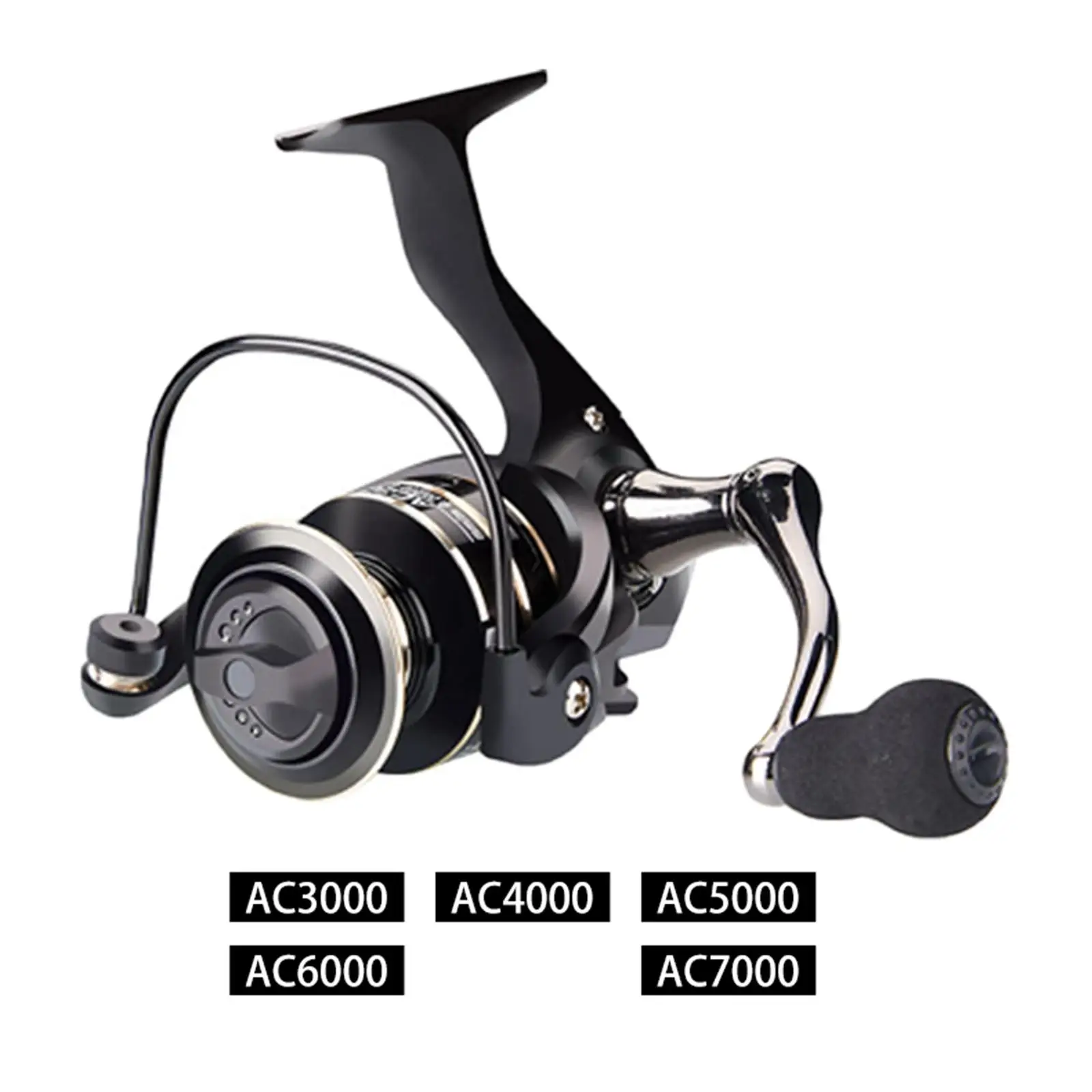 Fishing Reel 5.2:1 Gear Ratio Smooth Sturdy Metal Spool High Speed Sea Salmon Ball Bearings Carp Powerful Fishing Reel