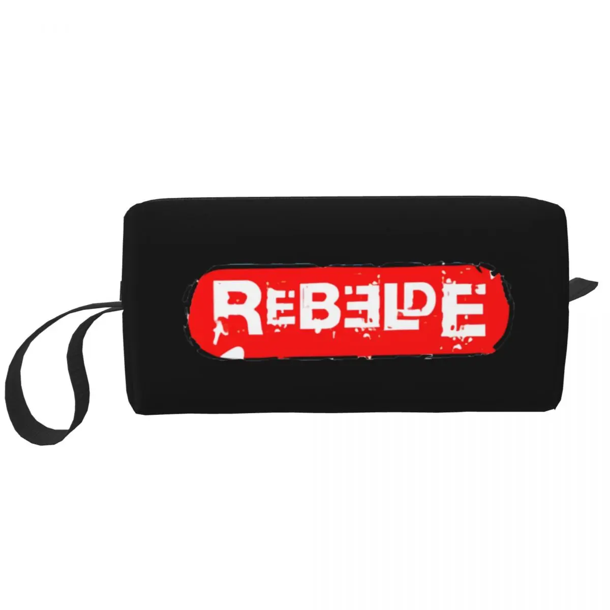 

Rebelde Cosmetic Bag for Women Makeup Bags Reb Logo Travel Zipper Toiletry Bag Organizer Storage Bag