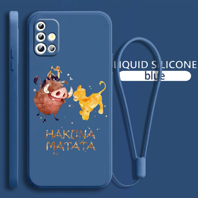 

The Lion King Cool For Samsung Galaxy A71 A51 A81 A91 A41 A31 A21S A11 A01 A50 A30 A20S Liquid Rope Soft Phone Case Coque Capa