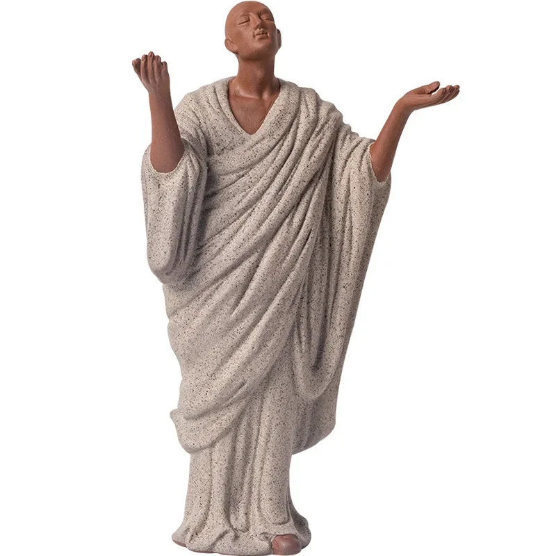 Скульптура дзен маленький монах буддийский Шами медитация керамические