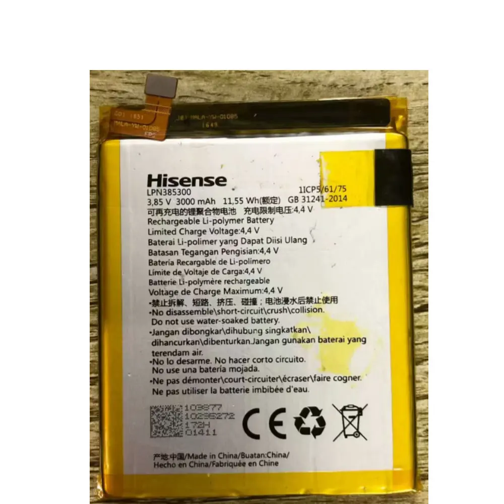 

Battery 3000mAh 11.55Wh 3.85V LPN385300 for Hisense F23 F23M Cell phone batterie