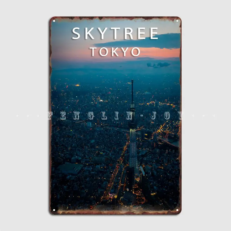 

Skytree Sunset Metal Plaque Poster Wall Decor Design Cinema Pub Tin Sign PostersRoom Bar Cafe Wall Paintings