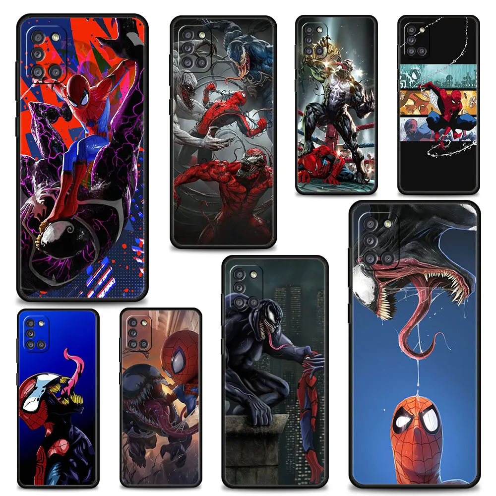 

Marvel Venom VS Spider-Man Phone Case For Samsung Galaxy A12 A52 A51 A32 A21s A71 A31 A02s A72 A41 A22 A11 Celular Funda