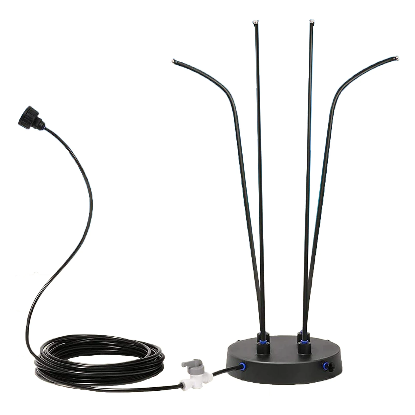 

Misting Cooling System Portable Mist Kit With Brass Nozzles Water Inlet Pipe Switch Water Park Mister For Courtyard Barbecue