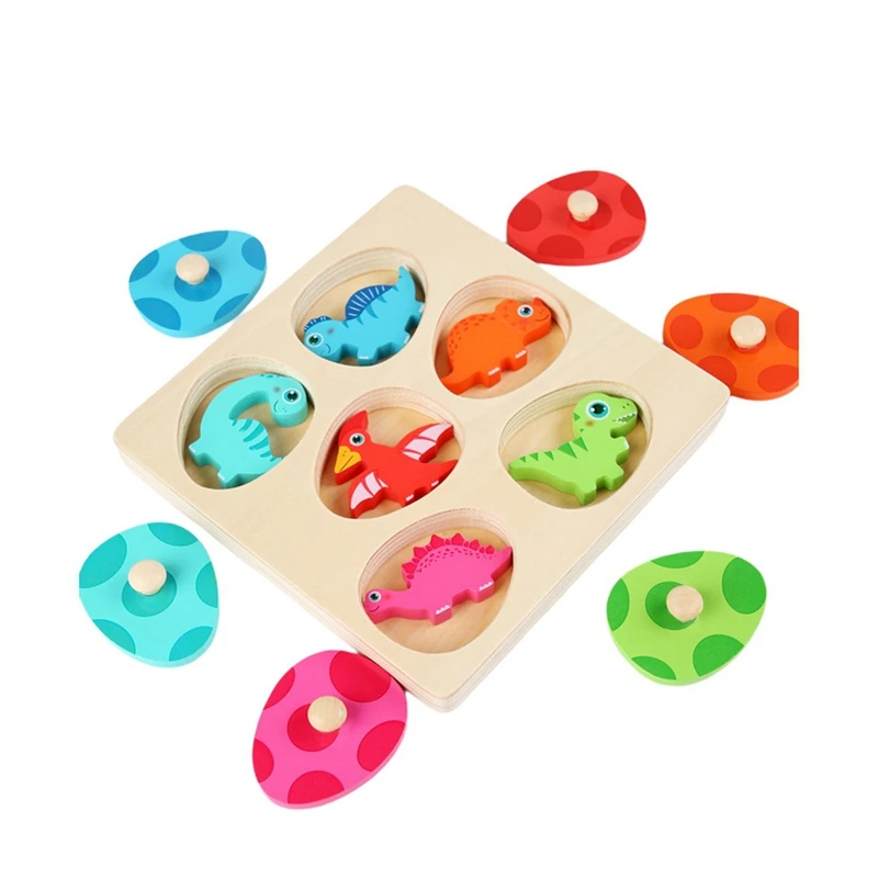 

FBIL-Wooden Dinosaurs Guess Who I Am Toy Children's Early Education Puzzle Logic Reasoning Game Parent-Child Desktop Toy