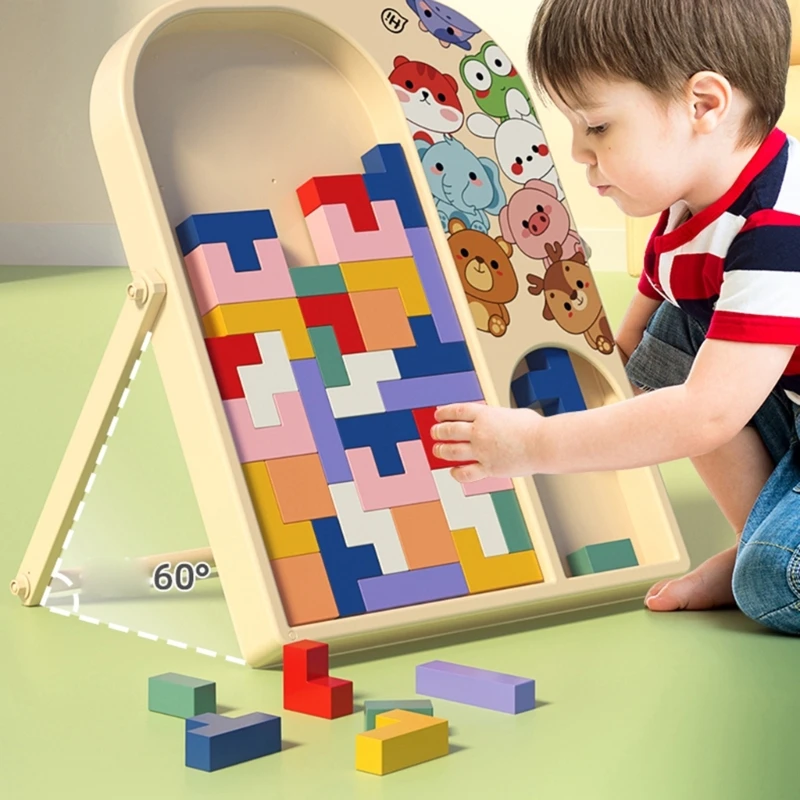 

Блоки головоломки ToyTangram Montessori STEM развивающая игрушка русские блоки головоломки