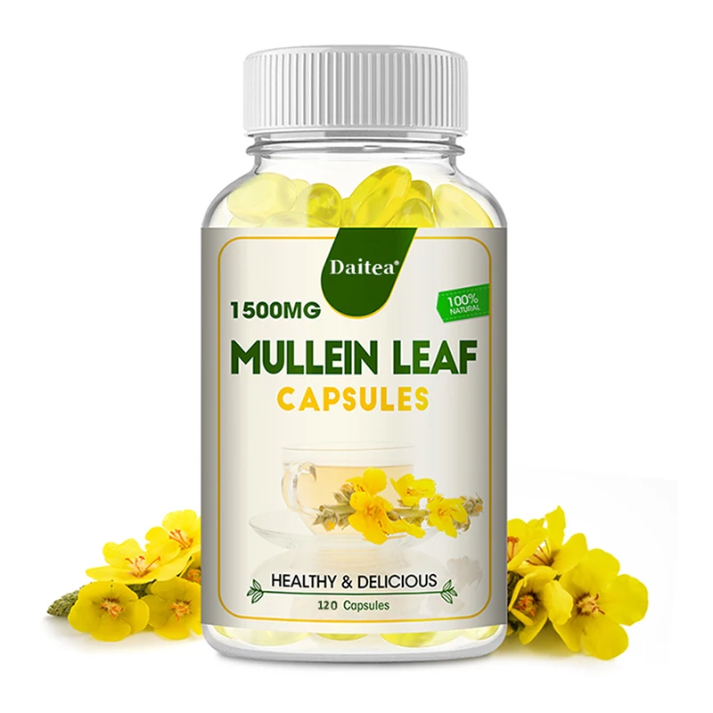 

Mullein Extract Capsules - Purifies The Lungs, Protects The Respiratory System and Enhances Immunity -Clears Heat and Detoxifies
