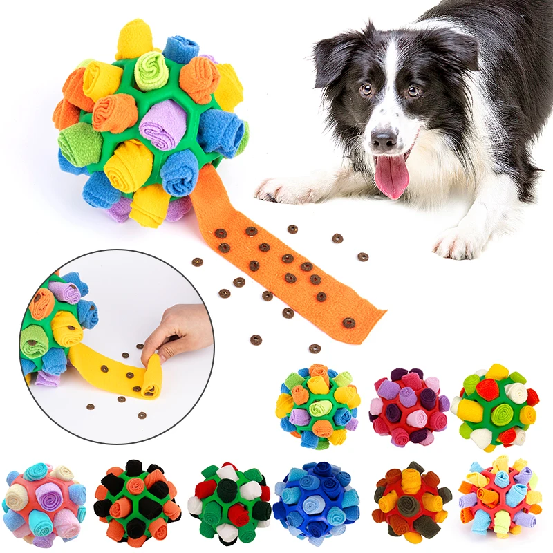 

Pet Dispensing Portable Feeder Puzzle Toy Training Snuffle Encourage Ball Interactive Sniffing Ball Slow Educational Dog Toy Pet