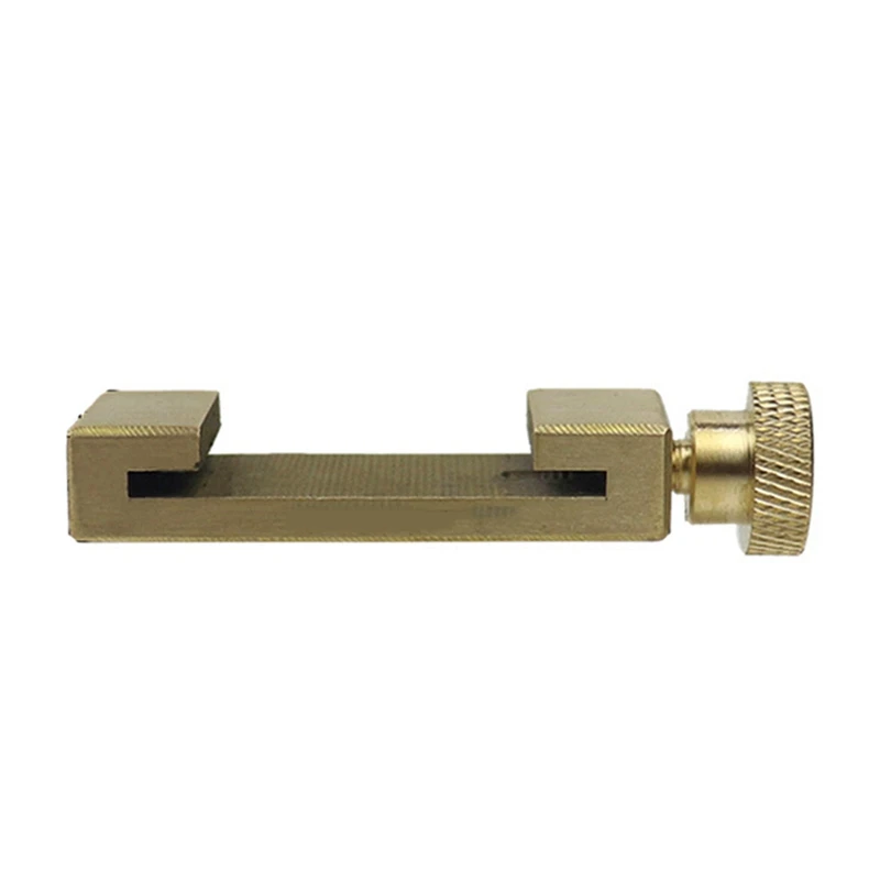 

Adjustable Steel Ruler Positioning Block Angle Marking Gauge Brass Line Scriber Ruler Fixed Position