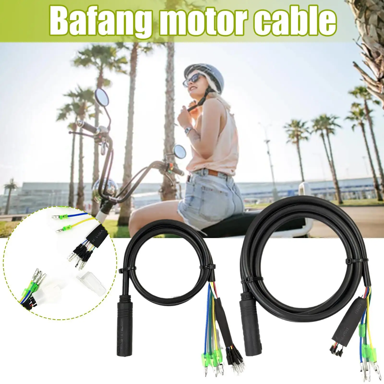 

9-контактный Удлинительный кабель для электродвигателя, 60/160 см, водонепроницаемый разъем для передних и задних моторов Bafang