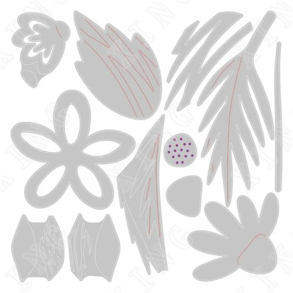 

New Bohemian Florals Metal Cutting Dies for Diy Scrapbooking Crafts Stencils Maker Photo Album Template Handmade Decoration