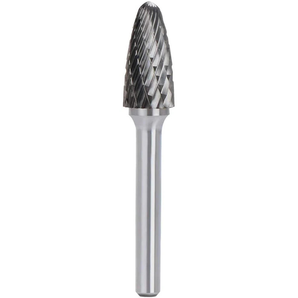 Carbide Burr with 1/4Inch Shank 1/2Inch Cutter Dia Die Grinder Bit for Electric or Air Die Grinder Grinding Burr Bit