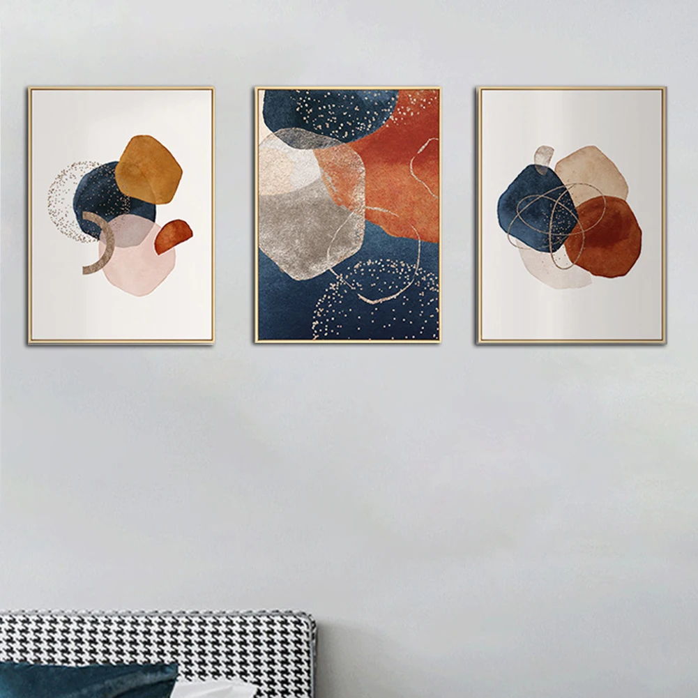 

3 шт./компл. Скандинавская Абстрактная Картина на холсте Настенная картина распылитель Картина на холсте без рамы гостиная домашний декор