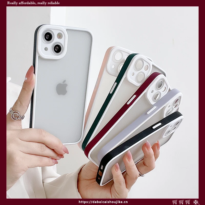 

Простой однотонный полноразмерный чехол для IPhone 11 12 13 Pro Max Mini, чехол для iPhone XS X XR 7 8 6 Plus SE, противоударный задний Чехол