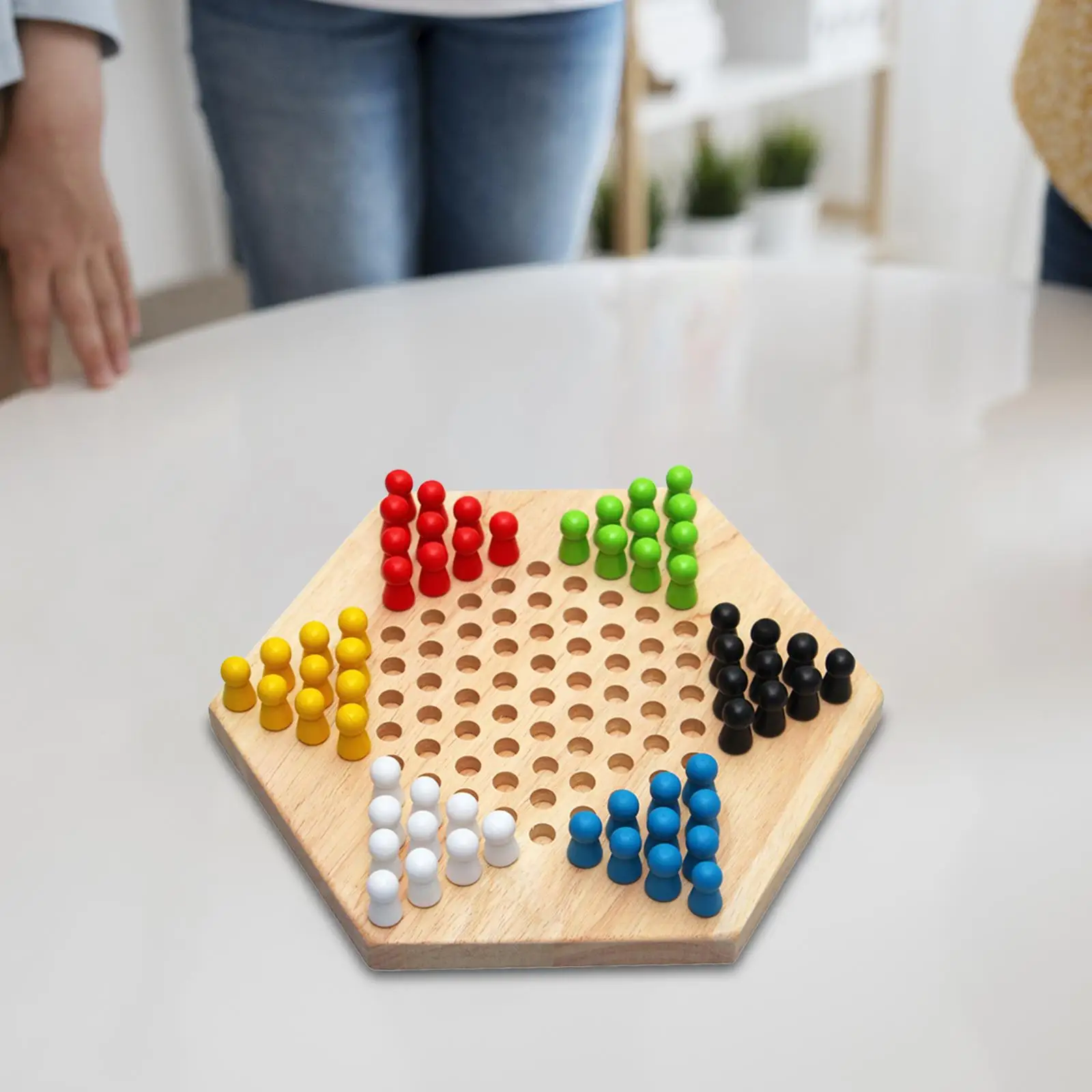 Деревянные китайские шашки забавная игра ручной работы игрушка для