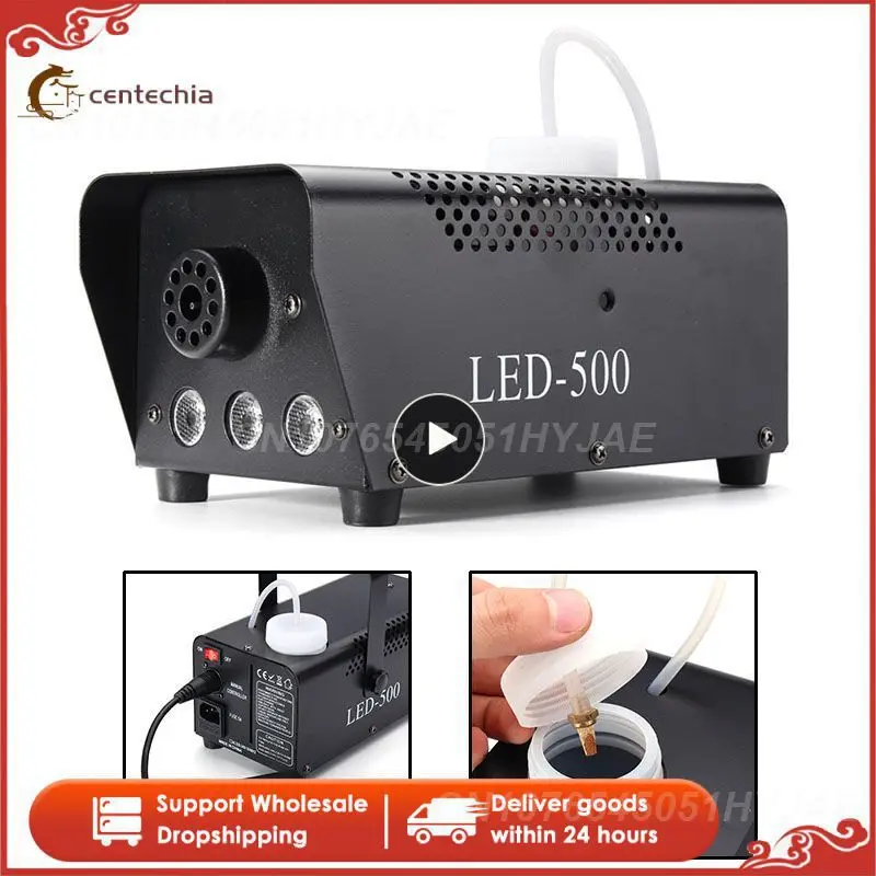 

Remote Control LED Fog Smoke Machine RGB Color Smoke Ejector LED DJ Party Bar Stage Light Smoke Thrower Stage Effects Controller