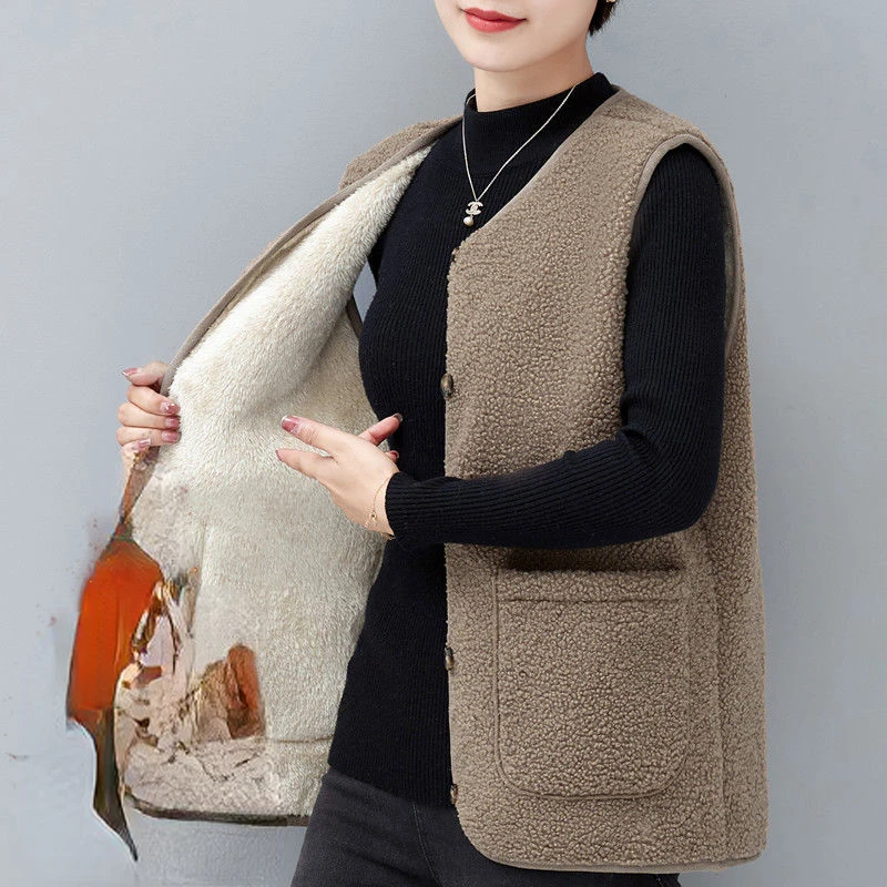 Женский высококачественный жилет из искусственного меха женский меховой зимний