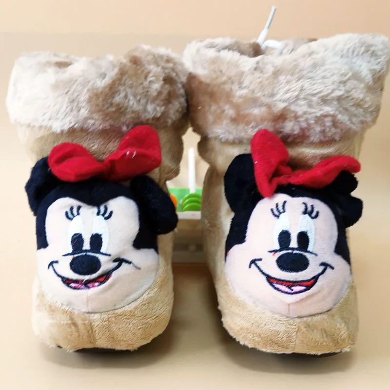 

Disney New Baby Shoes Winter Baby Toddler Shoes Cute Boys Girls boots Baby Cotton Shoes Infant Shoes 0-9 month