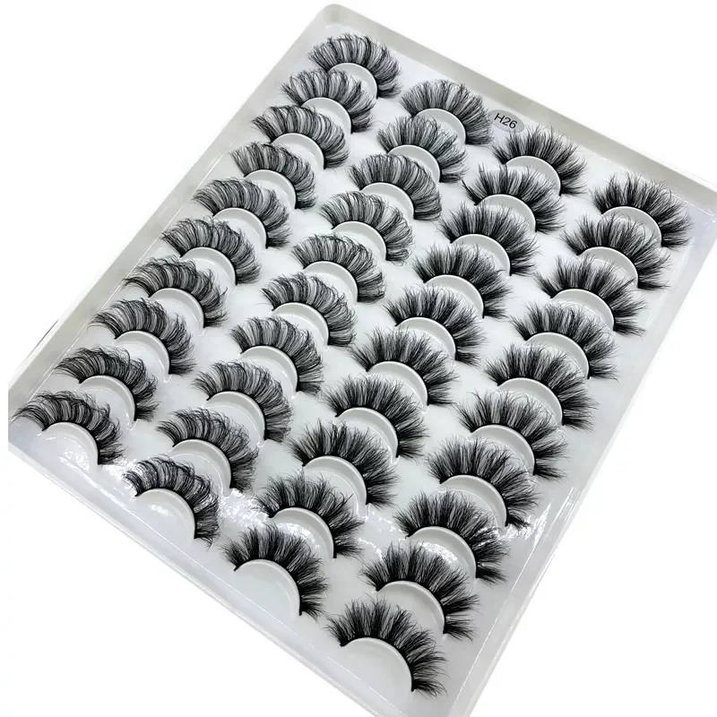

NEW2023 20 pairs natural false eyelashes fake lashes long makeup 3d mink eyelashes eyelash extension mink eyelashes for beauty