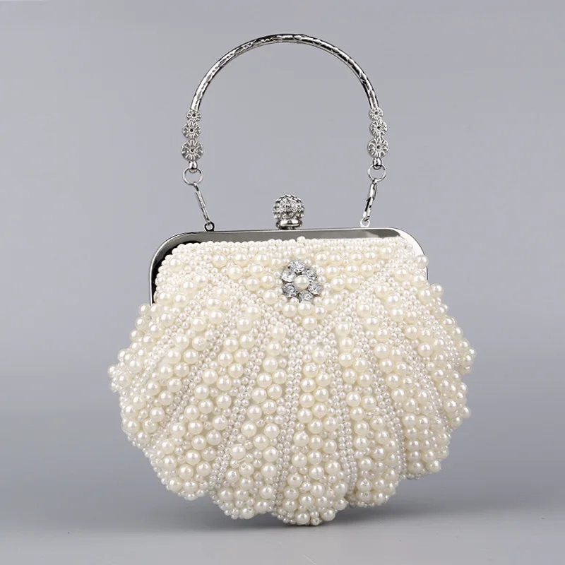 

Evening Bag Banquet Celebrity Lady Clutch Bag Evening Dress Cheongsam Matching Pearl Bag Women's Small Handbag