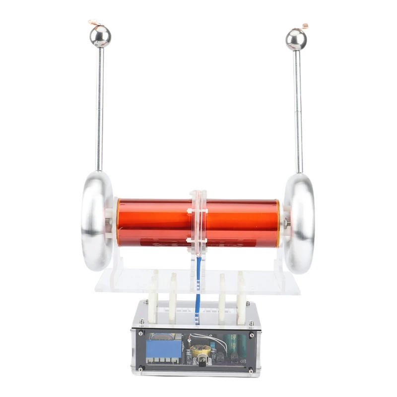 

Music Tesla Coil Bipolar SSTC Model Artificial Flashing Electromagnetic Storm Electric Coil Finished Cool Toy US Plug