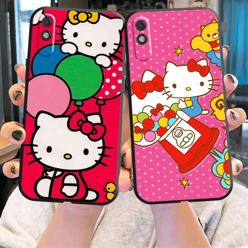 

Чехол Hello Kitty для Xiaomi Redmi 9 9i 9AT 9T 9A 9C 10 Note 9 9T 9S 10 10 Pro 10S 10
