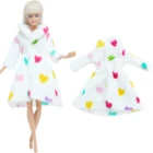 Новейшая модная кукольная куртка BJDBUS, милая разноцветная одежда принцессы с сердечком, одежда, мягкая Одежда для куклы Барби, аксессуары, игрушка