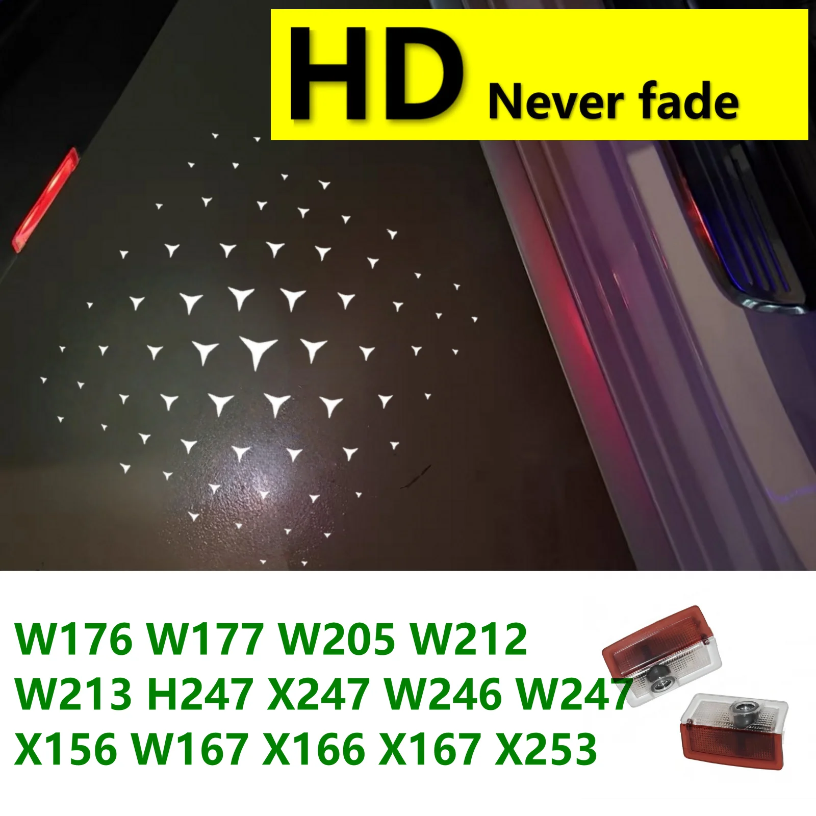

HD светодиодный автомобильный дверной проектор для Mercedes Benz E GLC GLA GLE C A GLB E GLB Class W213 X253 X156 W166 X247 X166 W177 W205 W212